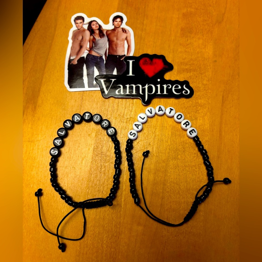 Salvatore letter bead expandable adj. friendship bracelet handmade TVdu inspire